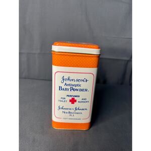 Vintage Johnson's Antiseptic Baby Powder Tin, Anniversary